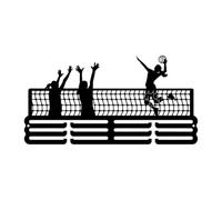Pegciuho Présentoir à Médailles, Support en Métal pour Salon, Course pour Maison Robuste, étagère à Trophées Facile à Installer, Volley-Ball