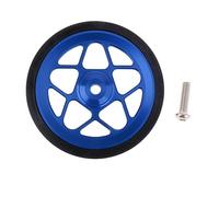 Pegciuho Roue de Rechange pour Vélo Pliant, Roulement étanche 80 Mm, avec Boulon, Large et Stable, Idéale pour Les Déplacements et La Marche, Bleu