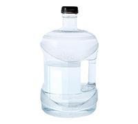 Pegciuho Seau à Eau Rond de Capacité avec Couvercle à Vis, Distributeur d'eau, Bouteille d'eau pour Machine à Thé, Accessoires de Randonnée, 7.5L Clair