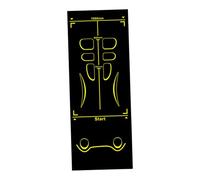 Pegciuho Tapis de Roue Abdominale Tapis Exercice Accessoire Portable Sol Antidérapant Protection Genoux Absorption Chocs Adapté Hommes Femmes Pratique Mai, Black Yellow Style B