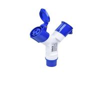 PEGGMZYX Prise et Prise Industrielle multifonctionnelle 1 en 2, étanche et Anti-poussière, IP44, 3P/4P/5P, à Trois Voies, 220V, 380V(3P 16A)