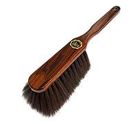 Peggy Perfect 8041 000 Brosse à épousseter en Bois d'ébène en véritable Poils de Cheval