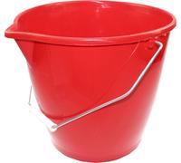 Peggy Perfect Seau avec anse en acier 12 litres rouge