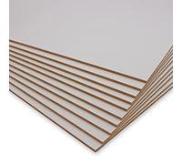 Peggy´s PEGBOARD MDF - Découpes 60 x 40 cm - Set de 10 panneaux en bois laqué blanc d'un côté - 3 mm d'épaisseur