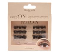 Peggy Sage DIY Lashes Press On Pre-glued Eyelashes + Applicator Natural Elegance