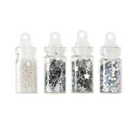 Peggy Sage - Paillettes pour ongles argenté