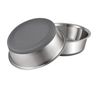 PEGGY11 Bols pour Chiens en Acier Inoxydable en métal| Design antidérapant du Fond en Caoutchouc Silicone| Set idéal de gamelles d'eau pour Nourriture pour Petits, Moyens et Grands Chiens lot de 2