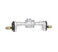 PEGGYLIN Ensemble Complet d'essieu de Portail Avant et arrière en Aluminium + Couvercle d'articulation en Laiton adapté for FMS FCX24 Power Wagon K5 FCX18 LC80 RC pièce de Mise à Niveau sur chenilles