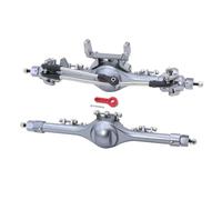 PEGGYLIN Jeu d'essieux complets Droits Avant et arrière en Aluminium SCX10 II, Support Servo adapté for 1/10 Axial SCX10II 90046 90047 RC pièces de Mise à Niveau sur chenilles