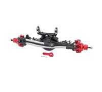 PEGGYLIN Jeu d'essieux complets Droits Avant et arrière en Aluminium SCX10 II, Support Servo adapté for 1/10 Axial SCX10II 90046 90047 RC pièces de Mise à Niveau sur chenilles