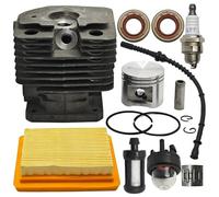 PEGGYLIN Kit Cylindre-Piston 42 mm for Stihl FS450, Filtre à air, Carburant, Joint d'huile, Ampoule d'amorçage, Bougie d'allumage, Coupe-Herbe 4128 020 1211