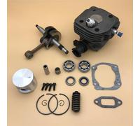 PEGGYLIN Kit de bougies d'allumage for tronçonneuse Husqvarna 362 365 371 372 372XP, piston, cylindre, vilebrequin, palier, ressort tampon, 48 mm et 50 mm(HUS365 48MM)