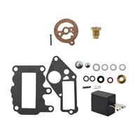 PEGGYLIN Kit de carburateur avec Flotteur for Moteur Hors-Bord Johnson Evinrude 9.5, Compatible avec BRP et OMC 382048 (1964-1973)