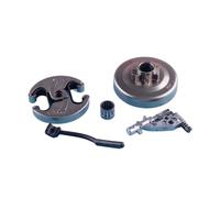 PEGGYLIN Kit de ligne de pression de pompe à huile, roulement de tambour d'embrayage 7T, remplacement 537291702 adapté for Husqvarna 455 460 Rancher tronçonneuse 5 pièces