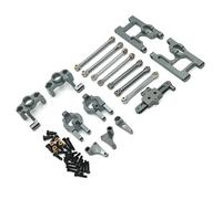 PEGGYLIN Kit de Mise à Niveau en métal for pièces de Voiture RC WLtoys 1/12 124006 12427 12427 12428(Dark Grey)