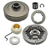 PEGGYLIN Kit de tambour d'embrayage à pignon de jante de 3/8 pouces, adapté à Stihl MS340 MS360 034 036, tronçonneuse, engrenage à vis sans fin, rondelle, roulement à aiguilles, pièce de rechange
