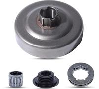 PEGGYLIN Kit d'engrenage à vis sans fin de tambour d'embrayage, pignon de jante de 325 pouces adapté à Husqvarna 460 455 Rancher 325-7T