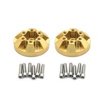 PEGGYLIN Lot de 2 Poids internes en Laiton for Disque de Frein, contrepoids for Chenille RC 1/10, adapté aux Jantes de Roue TRX4 TRX6 Axial SCX10 90046 Capra 1,9 2,2 Pouces