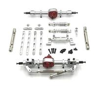 PEGGYLIN Metal Upgrade, Front and Rear Assemblies, Kit, Fit for MN Model 1/12 MN82 LC79 MN78 RC Car Parts(Silver)