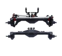PEGGYLIN SCX10-2 CNC usiné en Aluminium intégré Avant arrière Portail essieu anodisé adapté for 1/10 RC Chenille Voiture axiale SCX10 II RGT 86100 90046