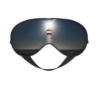Peggy's Cove - Masque de sommeil motif phare pour les yeux double face, masque de sommeil pour homme et femme, masque occultant pour dormir, voyage