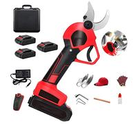 Pegn Sécateur Électrique Élagage Électrique Professionnel sans Fil Alimenté par Batterie, avec Batterie au Lithium Rechargeable 12000 mAh Sécateur Branche d'arbre 40mm Diamètre de Coupe