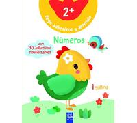 Pego adhesivos y aprendo. Números +2