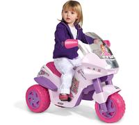 PegPerego Moto Électrique Fille Fleur Princesse Rose Batterie Rechargeable 6 V