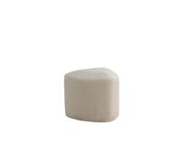 Pegpouf ,repose-pieds Ø46cm velours blanc.