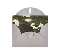 PEGQCVAM Carte de vœux camouflage militaire. Carte de vœux de luxe grise nacrée, papier cartonné de qualité supérieure pour toutes les occasions
