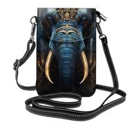Pegqcvam Eerie Petit sac à main pour téléphone portable, imprimé floral, mini portefeuille en cuir synthétique avec bandoulière, fermeture magnétique sécurisée.