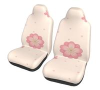 PEGQCVAM Little Pink Cherry Blossoms Housses de siège auto en tissu polyester extensible pour un maintien sûr dans les voitures, SUV et camions.
