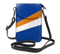 Pegqcvam Petit sac à main pour téléphone portable, motif drapeau des îles Marshall, sac à bandoulière à imprimé floral, mini portefeuille en cuir synthétique avec bandoulière, fermeture magnétique