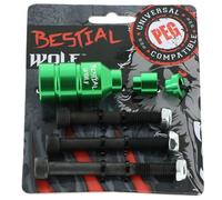 Pegs De Trottinette Bestial Wolf Peg Alu Vert Avec Visserie Vert Unique