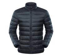 Pegsmio Doudoune pour homme en duvet de canard coupe-vent léger plumes, Noir , XXL