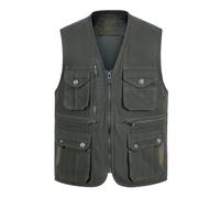 Pegsmio Gilet multi-poches pour homme été, printemps, automne, photographe, voyage, gilet sans manches avec de nombreuses poches, EN8, XXXL