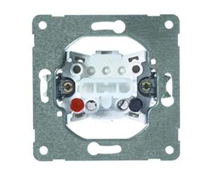 Peha 00193511 Élément Bouton-Poussoir avec borne de Base pour Tous Les programmes encastré 10 A 250 V, Changement de 1 Broches, Poussoir, comme Décapsuleur ou No einzusetzen
