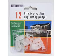 PEHA-12 attaches en plastique avec clous pour guirlande lumineuse LED