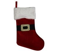 PEHA-Chaussette Noël coloris rouge en velours - 45 cm