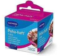 Peha-haft Color - Bande De Fixation Cohésive De Couleur Bleue - Facile à Poser - N'Adhère Pas À La Peau - Laisse Respirer La Peau - 4 cm x 4 m - 1 Unité