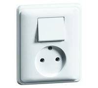 Peha Standard Combination Switch Socket Without Grounding White - 00244621