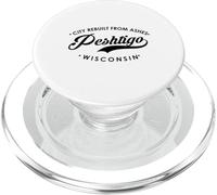 Pehtigo WI City reconstruit à partir de Cendres pour Homme et Femme. PopSockets PopGrip pour MagSafe
