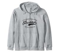 Pehtigo WI City reconstruit à partir de Cendres pour Homme et Femme. Sweat à Capuche