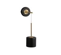 Pei Jing Applique Murale, Applique Murale Moderne, Appliques Murales Brossées Noires et Dorées 5W Chambre à Coucher Étude LED Luminaire