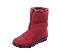 peiaclkde Bottes d'hiver pour femme - Imperméables - Coupe large - Thermique - Doublure en fausse fourrure - Fermeture éclair latérale - Chaussures d'hiver confortables et antidérapantes - Légères à