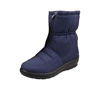 peiaclkde Bottes d'hiver pour femme - Imperméables - Coupe large - Thermique - Doublure en fausse fourrure - Fermeture éclair latérale - Chaussures d'hiver confortables et antidérapantes - Légères à