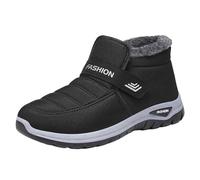 peiaclkde Bottes orthopédiques pour homme et femme - Imperméables - Antidérapantes - Chaudes - Doublées - Bout rond - Légères - Chaussures de randonnée confortables, Noir , 37.5 EU