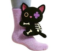 peiaclkde Chaussettes tricotées en forme d'animal 3D | Chaussettes de Noël fantaisie confortables à câliner par crochet à la main, douces, respirantes, chaussettes d'hiver chaudes en forme d'animal 3D