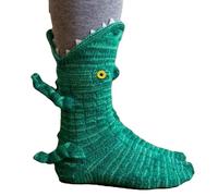 peiaclkde Chaussettes tricotées en forme d'animal 3D | Chaussettes de Noël fantaisie confortables à câliner par crochet à la main, douces, respirantes, chaussettes d'hiver chaudes en forme d'animal 3D