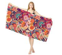 Peiaw Serviette de Couverture de Plage Surdimensionnée en Microfibre sans Sable Séchage Rapide Super Absorbante Légère pour Voyage Natation Piscine Camping Yoga(002)